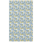 Elegant Mediterranean Lemon Botanical Navy Tischdecke (Vorderseite)