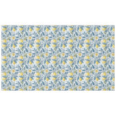 Elegant Mediterranean Lemon Botanical Navy Tischdecke (Vorderseite (Horizontal))