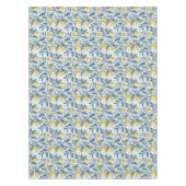 Elegant Mediterranean Lemon Botanical Navy Tischdecke (Vorderseite)