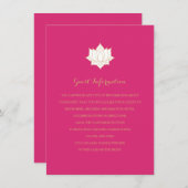 Elegant Mehndi Beilagen Karten (Vorne/Hinten)