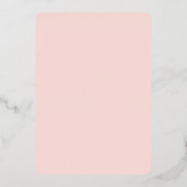 Elegant Mehndi Junggeselinnen-Abschied Rose Gold Folieneinladung (Rückseite)