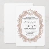 Elegant Mehndi Wedding Einladung (Vorne/Hinten)