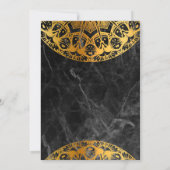 Elegant Mehndi Wedding Einladung (Rückseite)