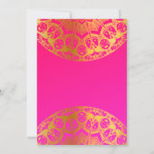 Elegant Mehndi Wedding Einladung (Rückseite)