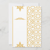 Elegant Mehndi Wedding Einladung (Rückseite)