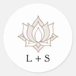 Elegant Mehndi Wedding Runder Aufkleber