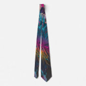 Elegant, mehrfarbig, floral | Necktie Krawatte (Rückseite)