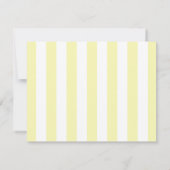 Elegant Mellow Yellow Bow Stationery Note Card Mitteilungskarte (Rückseite)