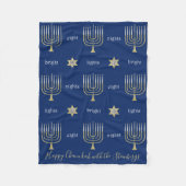 Elegant Menorahs Fleece Blanket (Vorderseite)