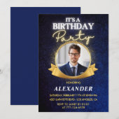Elegant Mens 39. Geburtstag Einladungen Chic (Vorne/Hinten)