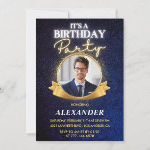 Elegant Mens 43. Geburtstag Einladungen Chic
