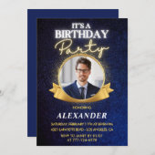 Elegant Mens 48. Geburtstag Einladungen Chic (Vorne/Hinten)