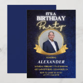 Elegant Mens 53. Geburtstag Einladungen Chic (Vorne/Hinten)