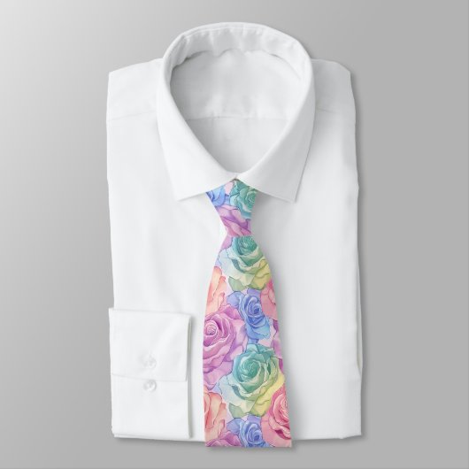 Elegant Mens Fashion Rose Flower Krawatte (Gebunden)