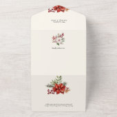 Elegant Mercury Floral Gold Arch 2-Foto All In One Einladung (Außenbereich)