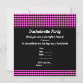 ELEGANT MERMAID SCAL PINK BLACK PARTY BACHELORETTE EINLADUNG (Vorderseite)