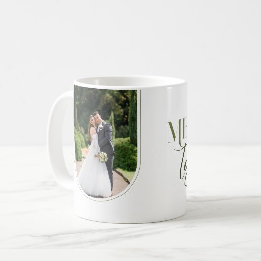 Elegant Merrier Together Green Blätter Theme Kaffeetasse