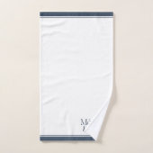 Elegant Merry & Bright | Christmas Blue Badhandtuch Set (Handtuch)