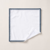 Elegant Merry & Bright | Christmas Blue Badhandtuch Set (Waschlappen)