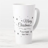 Elegant Merry Christmas and Happy New Year Milchtasse (Rechte Ecke)