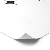 Elegant Merry Christmas and Happy New Year Poster (Ecke)