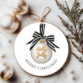 Elegant Merry Christmas Bauble Geschenkanhänger