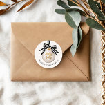 Elegant Merry Christmas Bauble Runder Aufkleber<br><div class="desc">Eleganter Frohe Weihnachts Bauble Classic Round Sticker.</div>