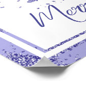 Elegant Merry Christmas | Bezaubernder Lavendelbau Poster (Ecke)