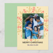 Elegant Merry Christmas Card Feiertagskarte (Vorne/Hinten)