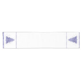 Elegant Merry Christmas | Dusty Mauve Pink Tree Kurzer Tischläufer (Horizontal)