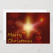 Elegant Merry Christmas Feiertagskarte (Vorne/Hinten)
