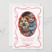 Elegant Merry Christmas Foto Feiertagskarte (Rückseite)