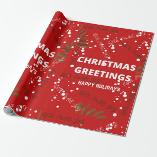 Elegant Merry Christmas Geschenkpapier
