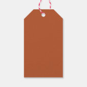 Elegant Merry Christmas Gingerbread House Geschenkanhänger (Rückseite)