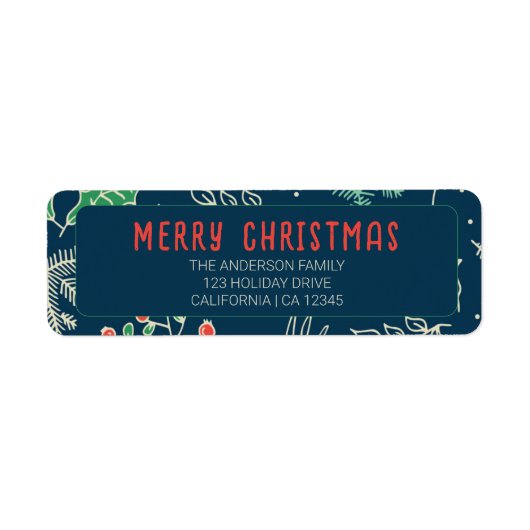 Elegant Merry Christmas Greenery Holiday (Vorne)