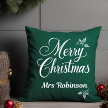 Elegant Merry Christmas Individuelle Name Holly Be