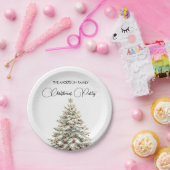 Elegant Merry Christmas Pappteller (Party)