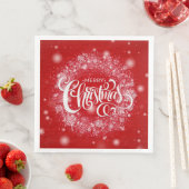 Elegant Merry Christmas Party Serviette (Beispiel)