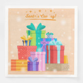 Elegant Merry Christmas Party Serviette (Vorderseite)