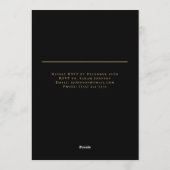 Elegant Merry Christmas Personalized Invitation Einladung (Rückseite)