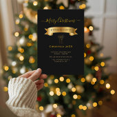 Elegant Merry Christmas Personalized Invitation Einladung