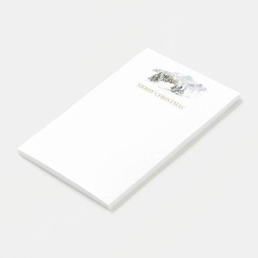 Elegant Merry Christmas Post-it Klebezettel (angewinkelt)