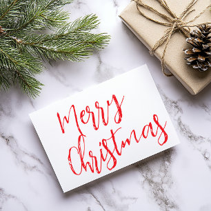 Elegant Merry Christmas Postkarte