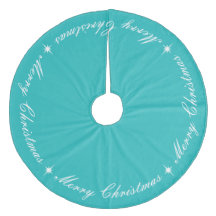 Elegant Merry Christmas Robins Egg Turquoise