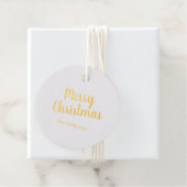 Elegant Merry Christmas Script Geschenkanhänger (Mit Box)