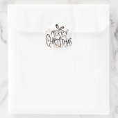 Elegant Merry Christmas Script Sticker (Tasche)