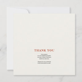 Elegant Merry Christmas Thank You Card Dankeskarte