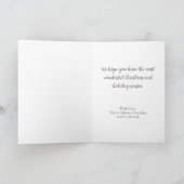 Elegant Merry Christmas Tree Card Feiertagskarte (Innenseite)