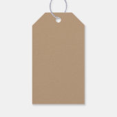 Elegant Merry Christmas Tree Gold Minimalistisch Geschenkanhänger (Rückseite)