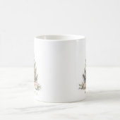 Elegant Merry Christmas Tree Gold Minimalistisch Kaffeetasse (Mittel)
